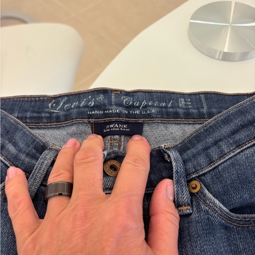 SWANK Dark Blue Bootcut Jeans - Picture 5 of 8